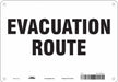 Safety Sign 7 in x 10 in Polyethylene