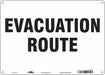 Safety Sign 10 in x 14 in Polyethylene