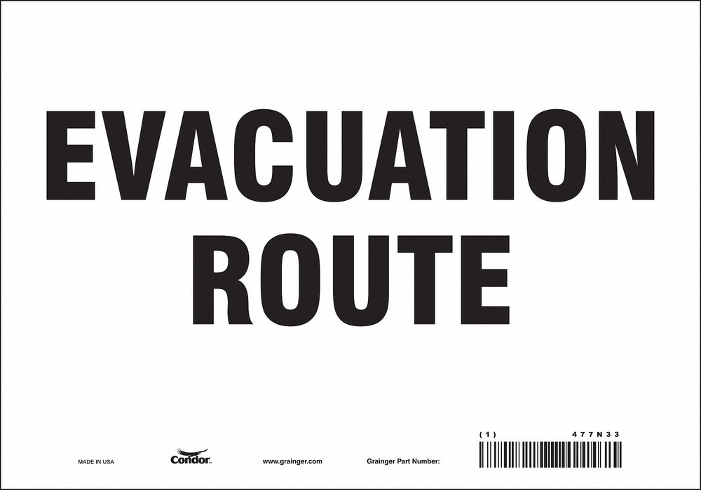 Safety Sign 7 in x 10 in Vinyl
