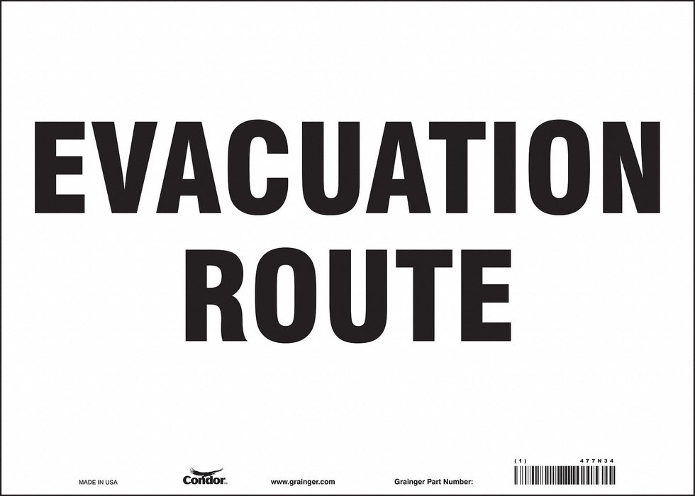 Safety Sign 10 in x 14 in Vinyl