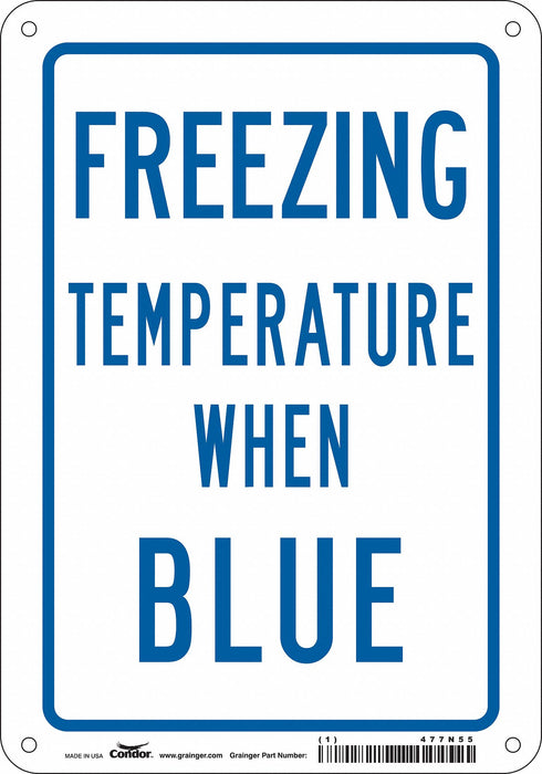Safety Sign 10 inx7 in Aluminum