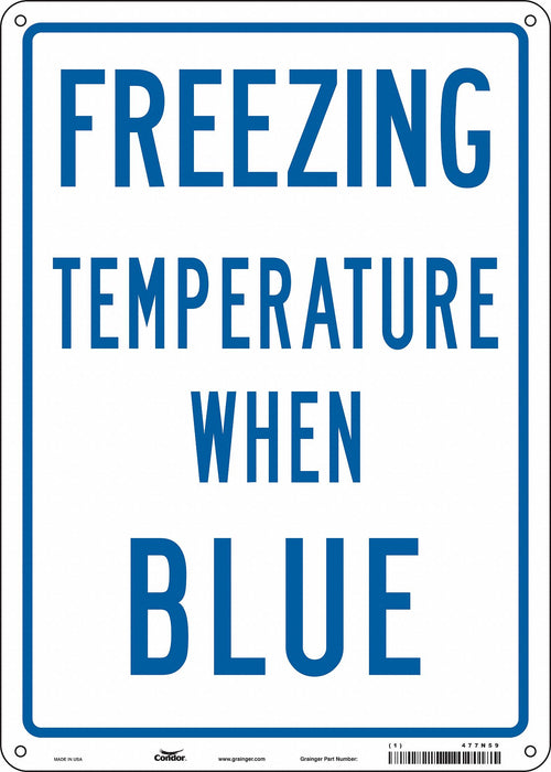 Safety Sign 14 inx10 in Polyethylene
