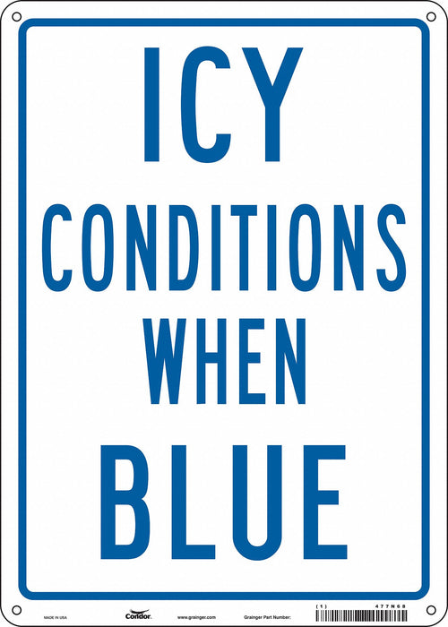 Safety Sign 14 inx10 in Polyethylene