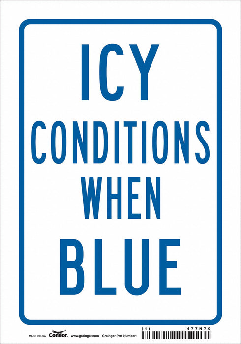 Safety Sign 10 inx7 in Vinyl
