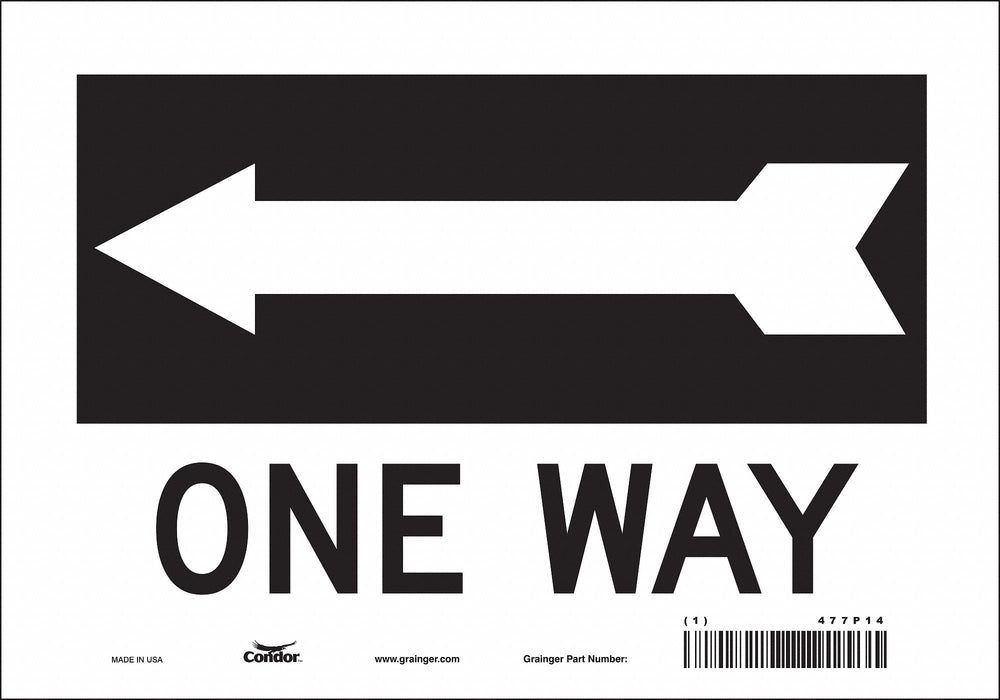 Safety Sign 7 in x 10 in Vinyl