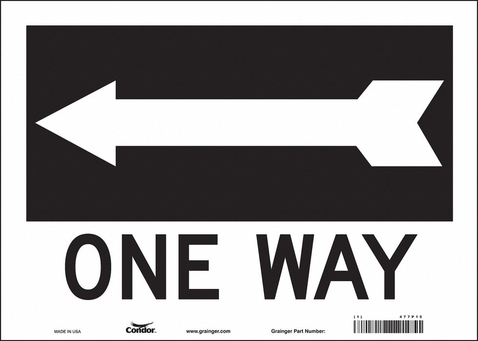 Safety Sign 10 in x 14 in Vinyl