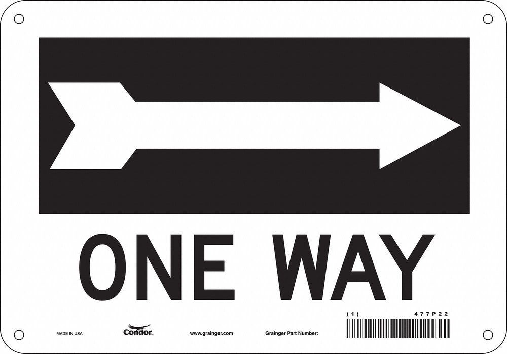 Safety Sign 7 in x 10 in Polyethylene
