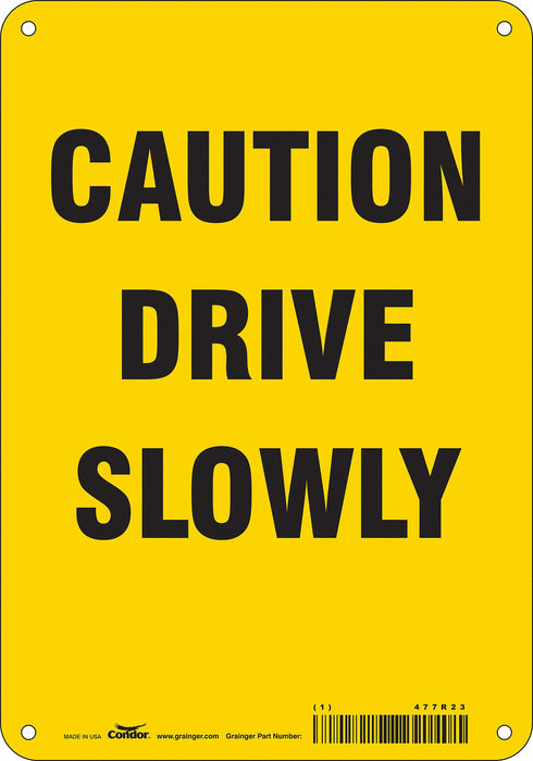 Safety Sign 10 inx7 in Polyethylene