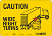 K1511 Traffic Sign 7 in x 10 in Aluminum