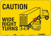 K1511 Safety Sign 10 inx14 in Polyethylene