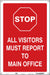 Safety Sign 18 in x 12 in Polyethylene