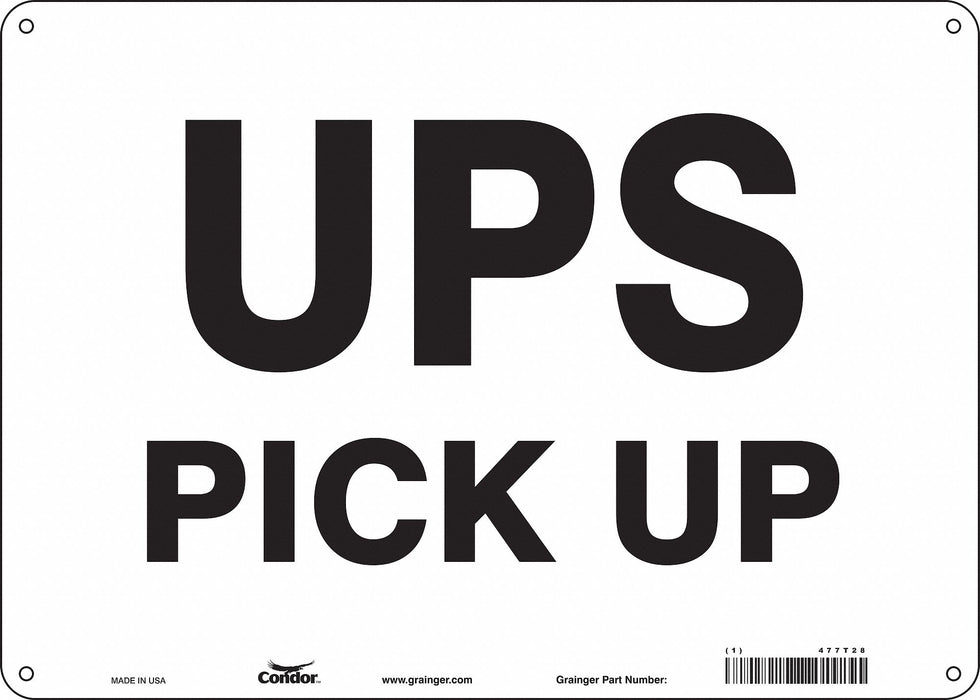 Safety Sign 10 inx14 in Polyethylene