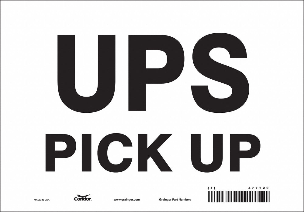 Safety Sign 7 inx10 in Vinyl