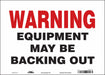 K1536 Safety Sign 10 in x 14 in Vinyl