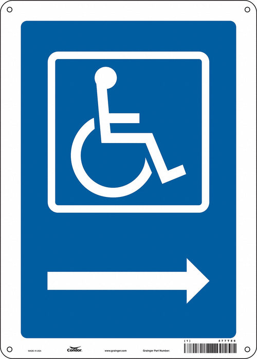 Safety Sign 14 inx10 in Aluminum
