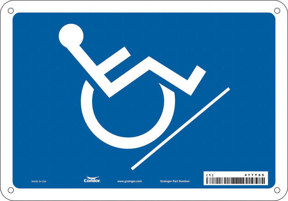Safety Sign 7 inx10 in Polyethylene