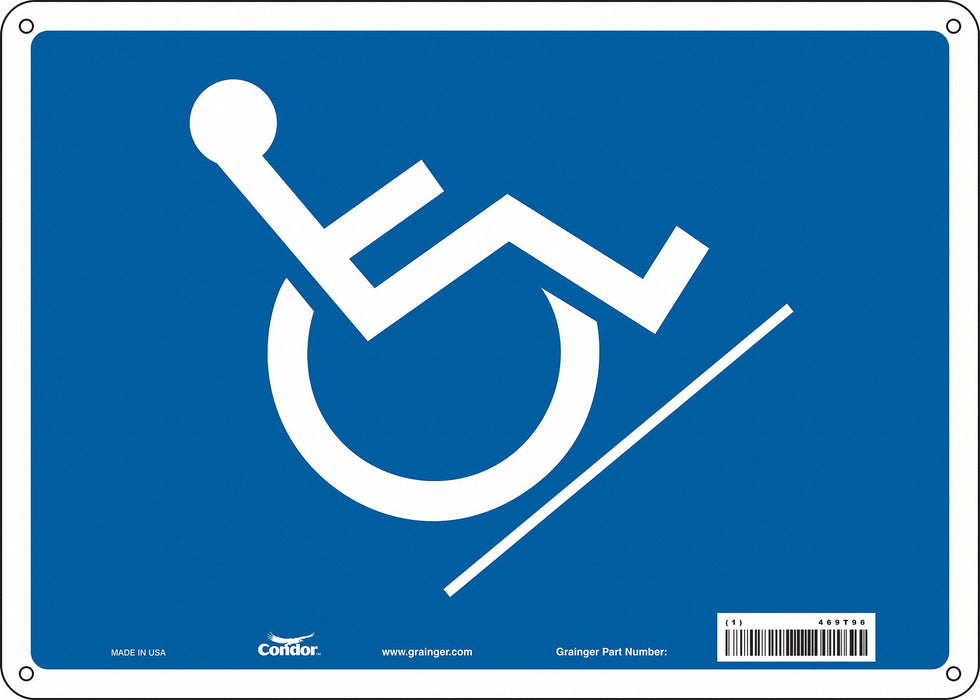 Safety Sign 10 inx14 in Polyethylene