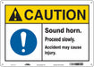 Safety Sign 7 in x 10 in Polyethylene