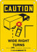 Safety Sign 7 inx5 in Vinyl
