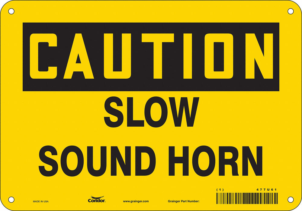 Safety Sign 7 inx10 in Vinyl