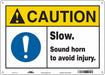 Safety Sign 10 inx14 in Aluminum