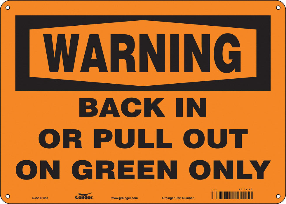 Safety Sign 10 inx14 in Aluminum