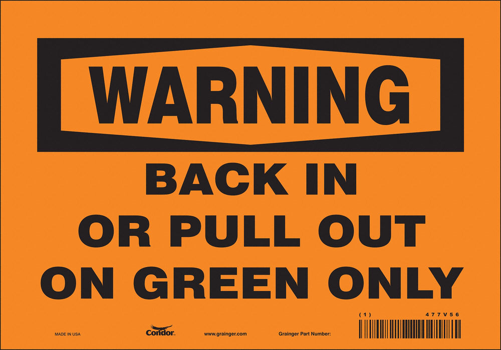 Safety Sign 7 inx10 in Vinyl