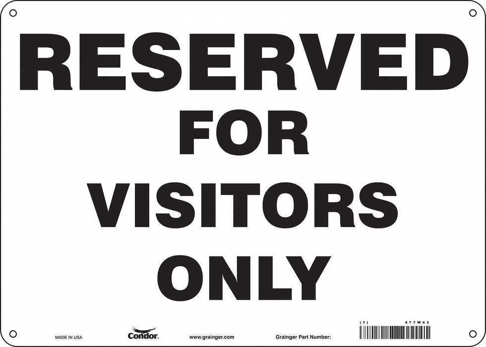 Visitor Parking Sign 10 x 14 