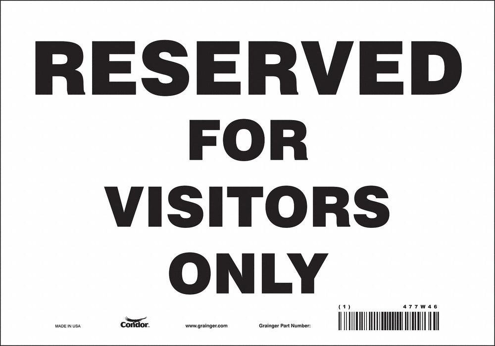 Visitor Parking Sign 7 x 10 