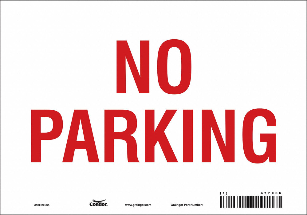 No Parking Sign 7 x 10 