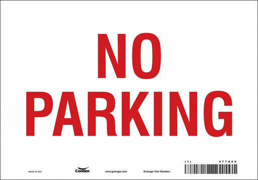 No Parking Sign 7 x 10 