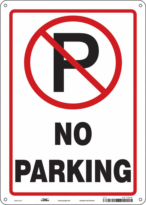 No Parking Sign 14 x 10 