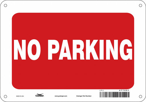 No Parking Sign 7 x 10 