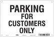 Customer Parking Sign 7 x 10 