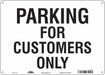 Customer Parking Sign 10 x 14 