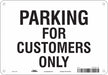 Customer Parking Sign 7 x 10 