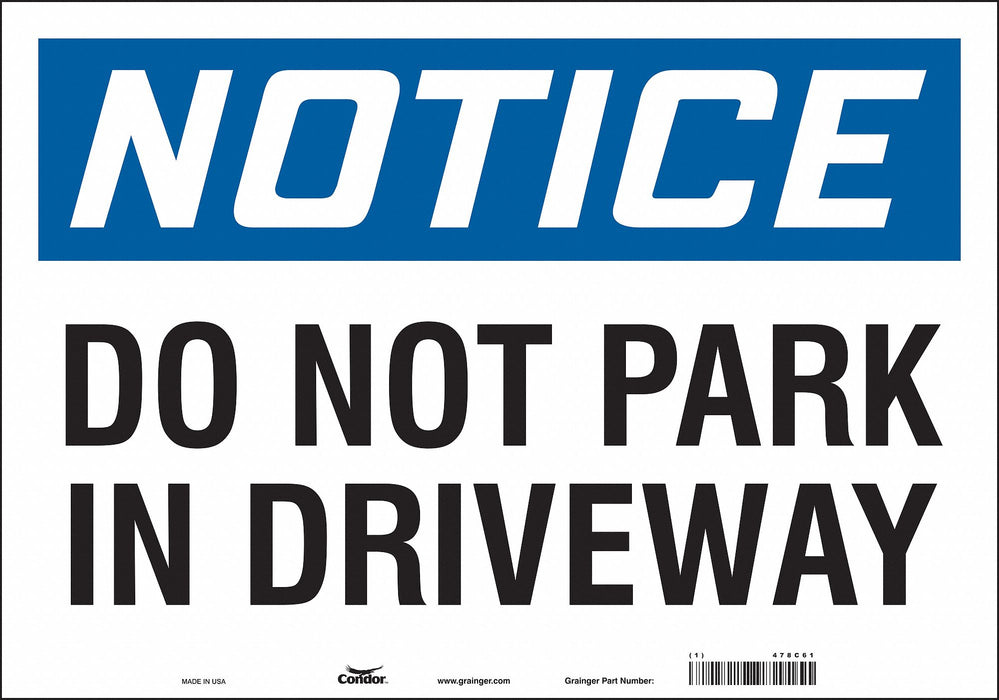 Safety Sign 14 inx20 in Vinyl
