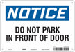 Safety Sign 7 in x 10 in Aluminum