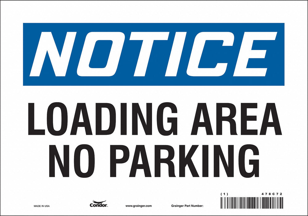 Safety Sign 7 inx10 in Vinyl