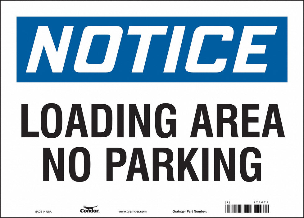 Safety Sign 10 inx14 in Vinyl