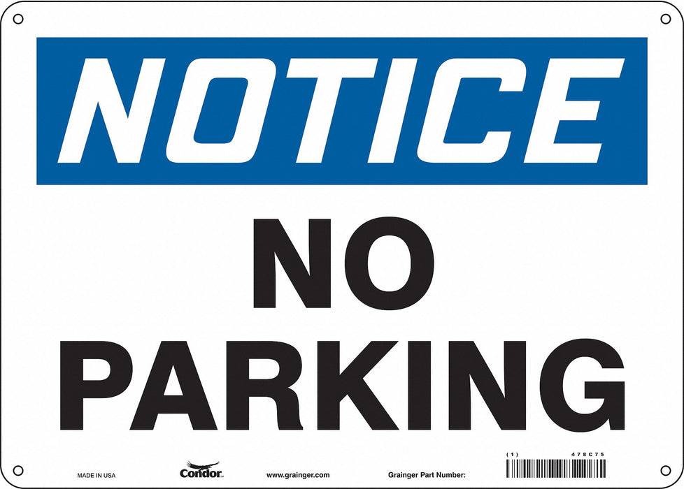 J7000 Safety Sign 10 inx14 in Aluminum