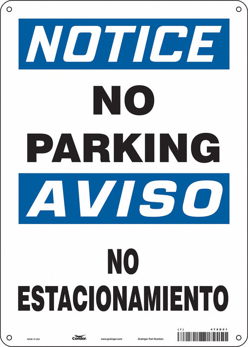 Safety Sign 14 inx10 in Polyethylene
