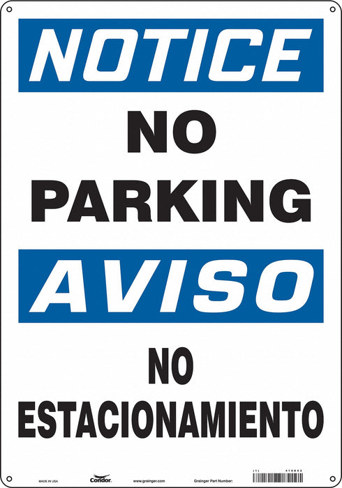 Safety Sign 20 inx14 in Polyethylene