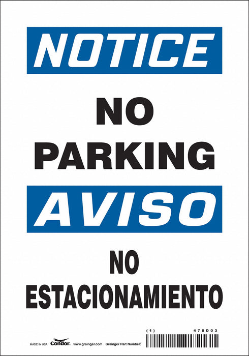 Safety Sign 10 inx7 in Vinyl