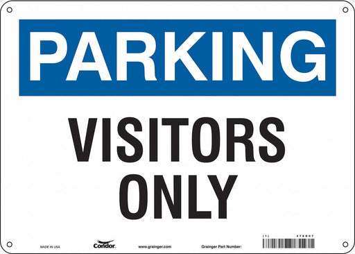 Visitor Parking Sign 10 x 14 