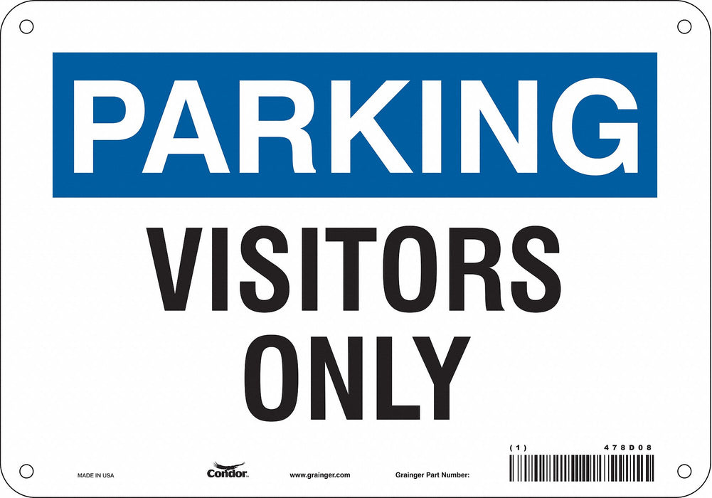 Visitor Parking Sign 7 x 10 