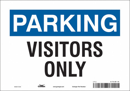 Visitor Parking Sign 7 x 10 