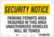 Safety Sign 7 inx10 in Polyethylene