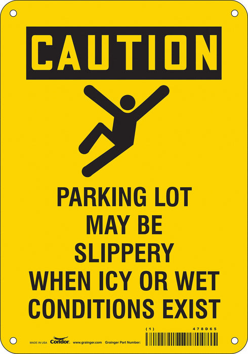 K1561 Safety Sign 10 inx7 in Polyethylene