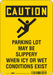 K1561 Safety Sign 10 inx7 in Polyethylene